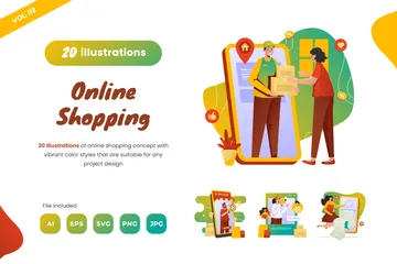 Online Shopping Vol. 2 Illustration Pack
