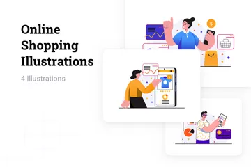 Online Shopping Illustration Pack