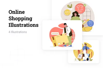 Online Shopping Illustration Pack