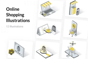 Online Shopping Illustration Pack