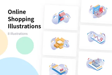 Online Shopping Illustration Pack