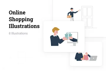 Online Shopping Illustration Pack