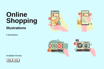 Online Shopping Illustration Pack