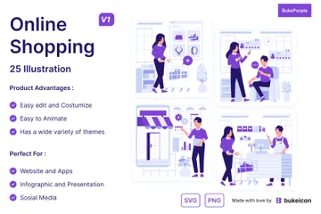 Online Shopping Volume 1 Illustration Pack