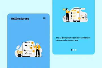 Online Survey Illustration Pack