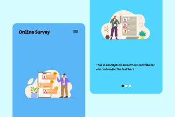 Online Survey Illustration Pack