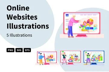 Online Websites Illustration Pack