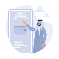 Online Zakat Application Illustration Pack