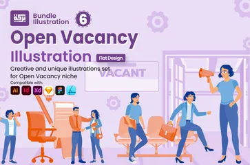 Open Vacancy Illustration Pack