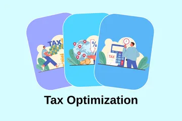 Optimisation fiscale Pack d'Illustrations