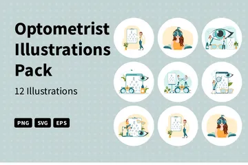 Optometrist Illustration Pack