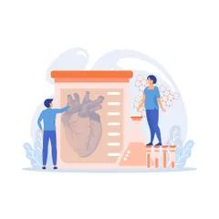Órganos bioartificiales y órganos artificiales Paquete de Ilustraciones
