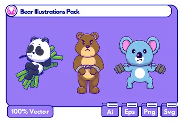 Ours Pack d'Illustrations