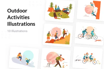 Outdoor Activities Illustration Pack