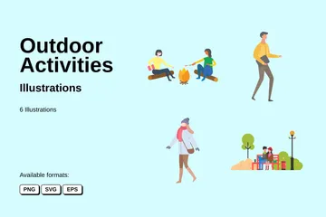Outdoor Activities Illustration Pack