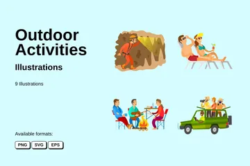 Outdoor Activities Illustration Pack