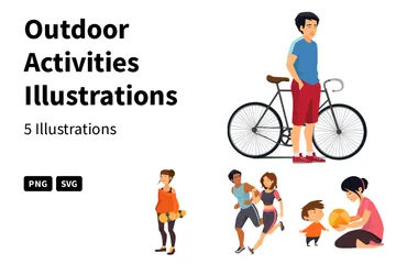 Outdoor Activities Illustration Pack