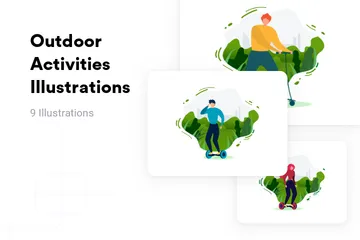 Outdoor Activities Illustration Pack