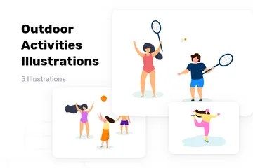 Outdoor Activities Illustration Pack