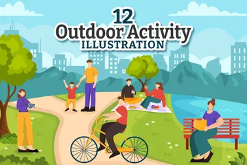 Outdoor Activity Illustration Pack