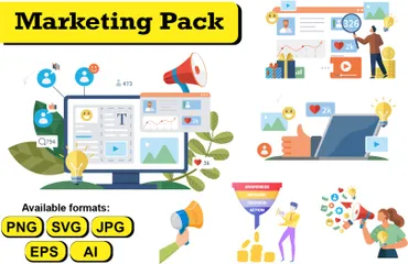 Pack marketing Pack d'Illustrations