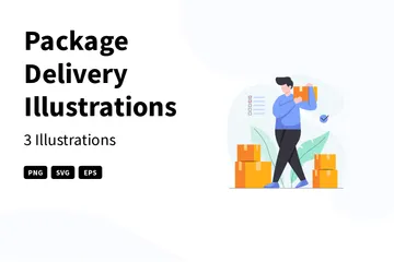 Package Delivery Illustration Pack