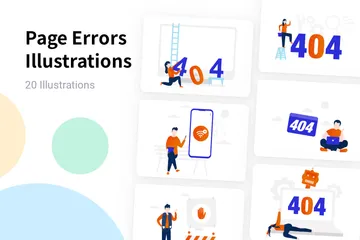 Page Errors Illustration Pack