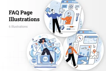 Page FAQ Pack d'Illustrations