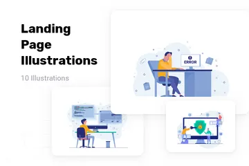 Pagina di destinazione Illustration Pack