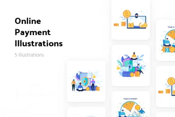 Paiement en ligne Pack d'Illustrations