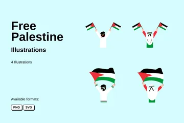 Palestine libre Pack d'Illustrations