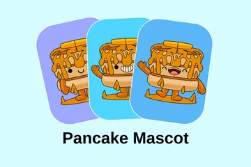 Pancake Mascot Illustration Pack