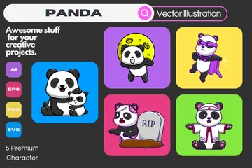 Panda Illustration Pack