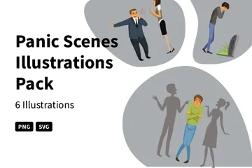 Panic Scenes Illustration Pack