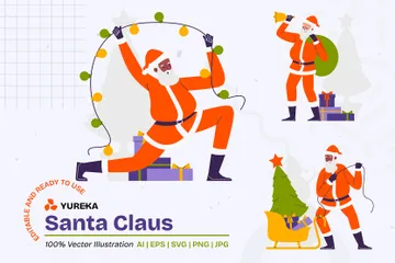 Santa Claus Paquete de Ilustraciones