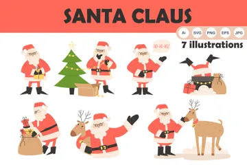 Papai Noel Pacote de Ilustrações