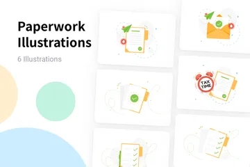 Paperwork Illustration Pack