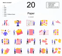 Papier Pack d'Illustrations