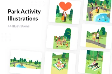 Activité du parc Pack d'Illustrations