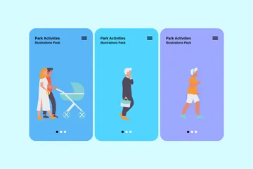 Activités du parc Pack d'Illustrations