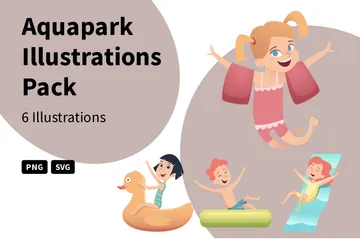 Parc aquatique Pack d'Illustrations