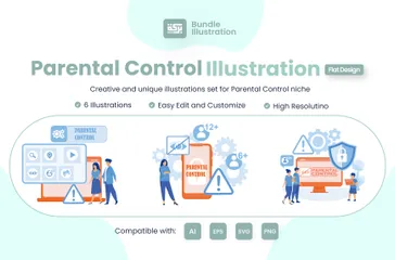 Parental Control Illustration Pack