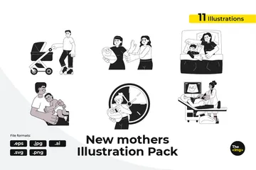 Parentalité Pack d'Illustrations