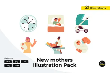 Parents With Kids Illustration Pack