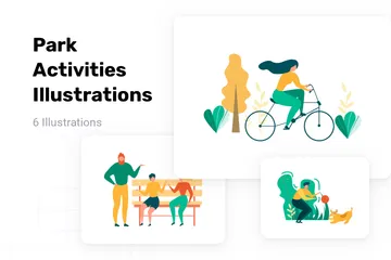 Park Activities Illustration Pack