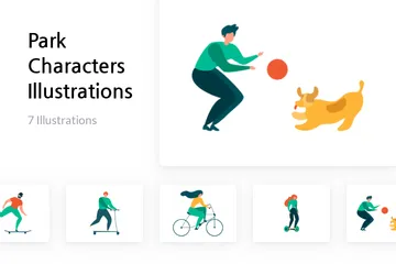 Park Characters Illustration Pack