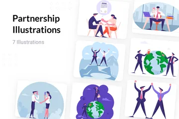 Partnership Illustration Pack