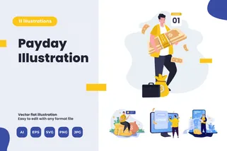 Payday Illustration