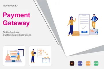 Payment Gateway Illustration Pack