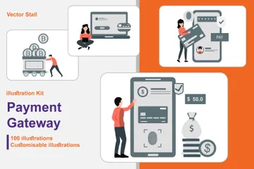 Payment Gateway Illustration Pack